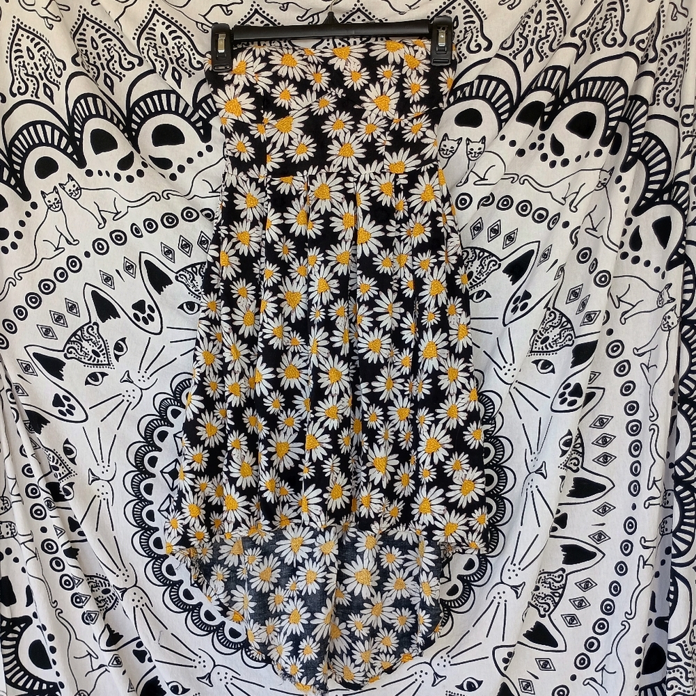 Feathers Strapless Daisy High-low‎ Dress